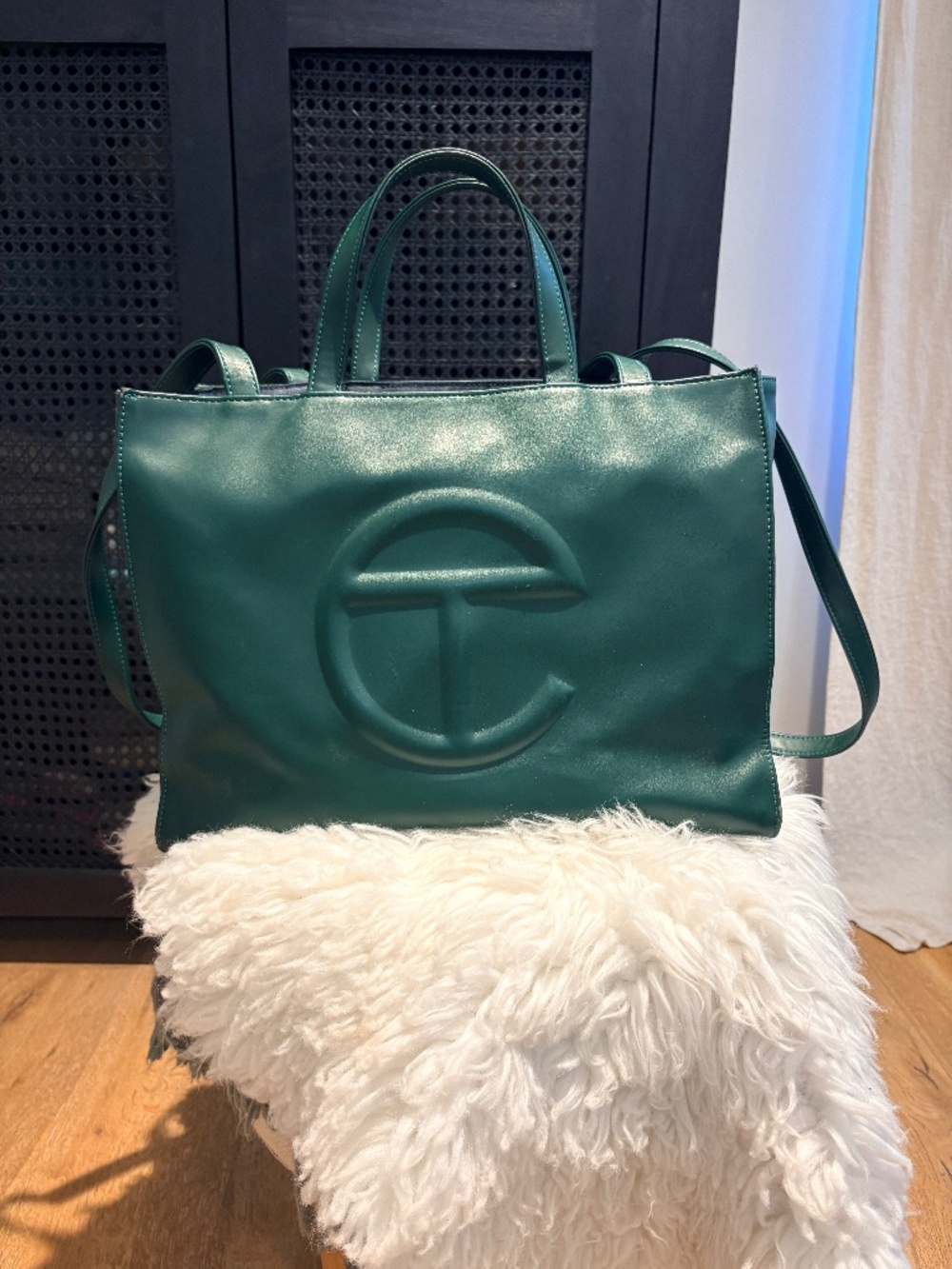 Telfar Med-Size Tote in Dark Green